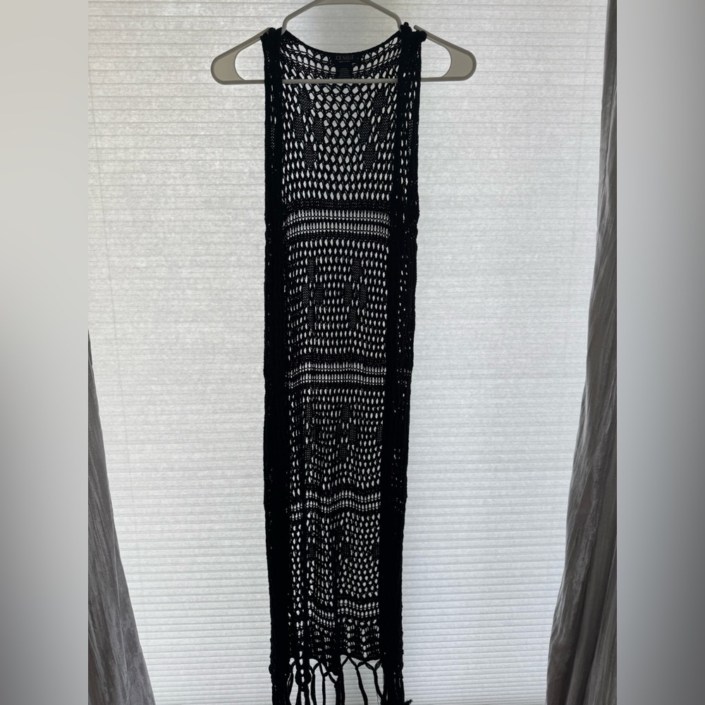 Black Crochet cardigan